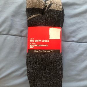 Men’s 4PK Crew Socks